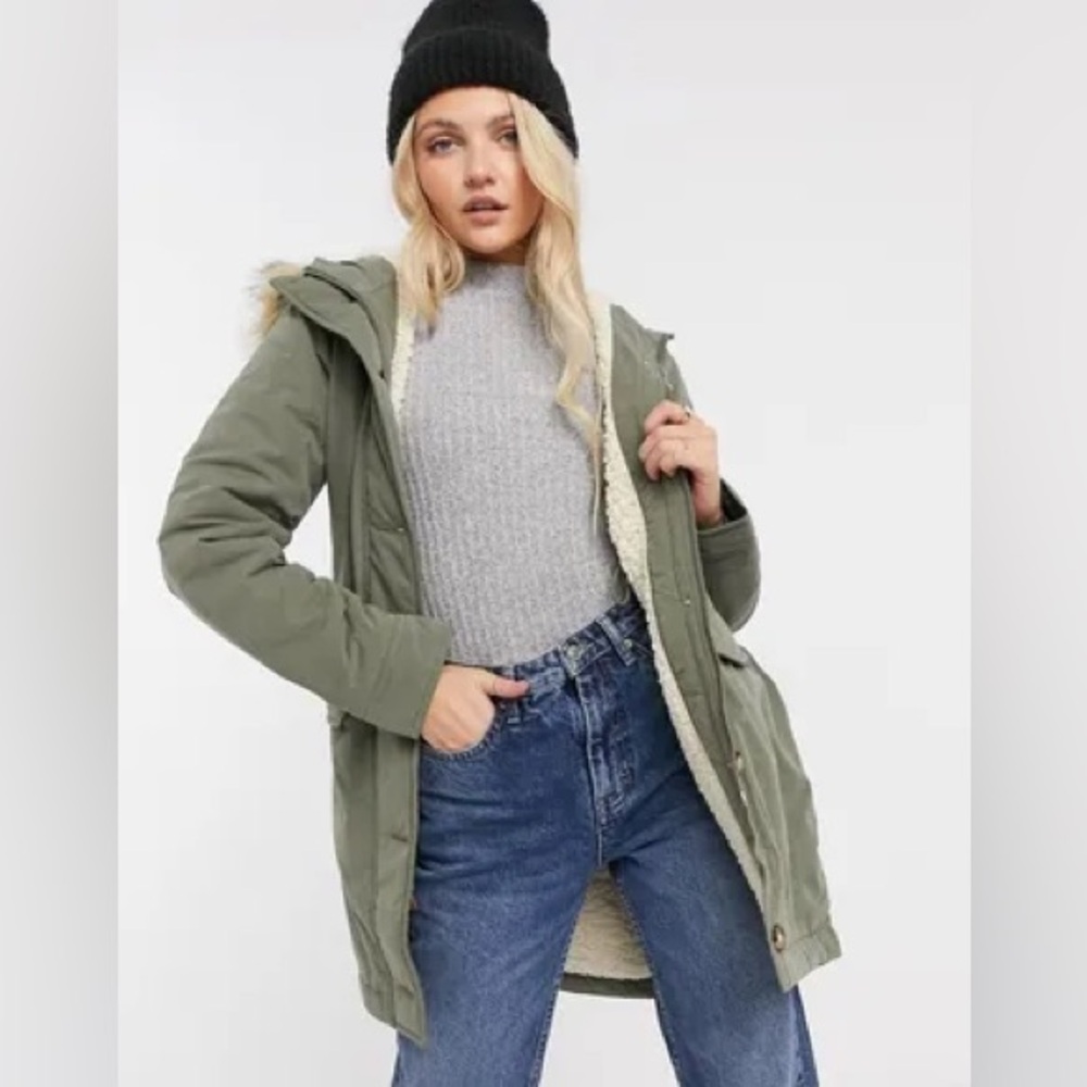 Abercrombie & Fitch Lined Military Parka Size Medium